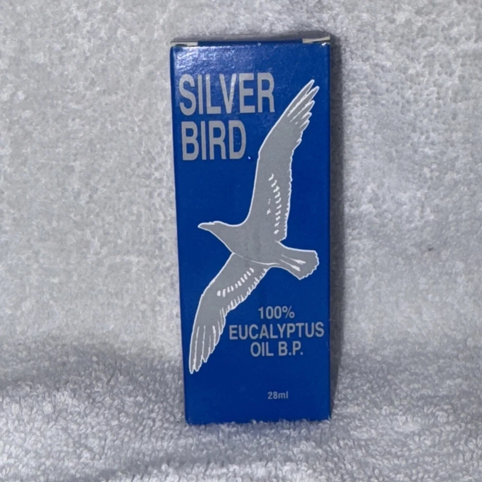 Silver Bird 100% Eucalyptus Oil Original New in Box .95 fl oz / 28 ml 1 Bottle Foto 1 de 4