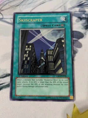 Yu-Gi-Oh! SKYSCRAPER (CRV-EN048) Ultimate 2005 1st Edition VINTAGE CYBERNETIC MP - Image 1 of 4