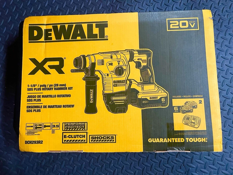 **NEW** DEWALT 20V Max XR 1-1/8” SDS Plus Rotary Hammer Kit (DCH293R2DH) - Image 1 of 1