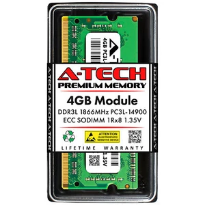 4GB PC3L-14900 ECC SODIMM (Samsung M474B5173EB0-YMA Equivalent) Memory RAM - Picture 1 of 4