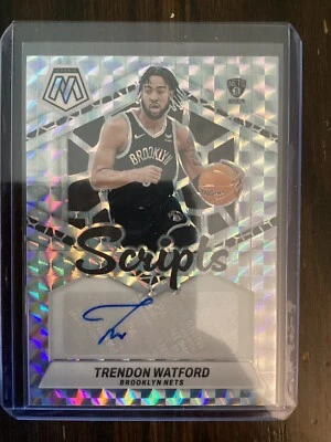 2023-24 Panini Mosaic Trendon Watford Mosaic Scripts Auto #MS-WAT Nets - Image 1 of 4