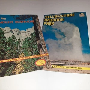 Vintage 70er Yellowstone Nationalpark & Mount Rushmore Souvenir Bücher Black Hills - Bild 1 von 22