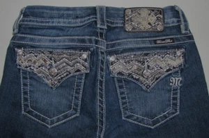 Womens Miss Me Mid-Rise Skinny Stretch Jeans. Size 26 Blue. 29" Inseam. - Picture 1 of 3
