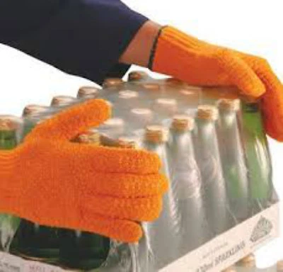 10 Paar Supertouch Criss Cross Grip Handschuhe - Größe L