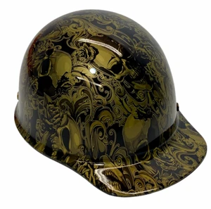 Hydro Dipped Hard Hat MSA Skullgard Cap Custom HOK Filigree Skulls HG - Picture 1 of 7