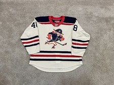 Milwaukee Admirals Game Worn Used AHL CCM Quicklite Throwback Jersey 56