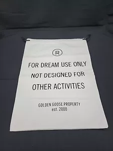 GOLDEN GOOSE Dust Bag Shoe Storage Bag Only Drawstring 15" x 12" - Picture 1 of 3