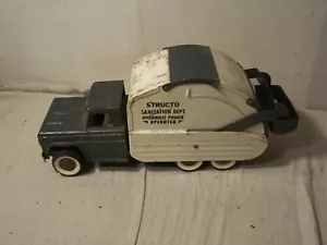 1960s Vintage 15” STRUCTO Hydraulic Sanitation Dump Truck Works - Picture 1 of 9