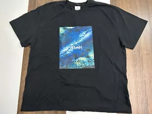 ksubi Mens Size XXL Black Short Sleeve Biggie Space Palm All Over Logo Shirt - Picture 1 of 15