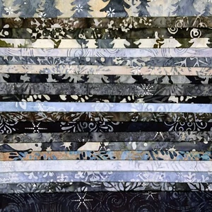 Lunn Fabric Batiks Stash Builder 20 Fat Quarters 100% Cotton FQ Winter Storm 899 - Picture 1 of 3