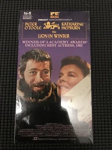 The Lion in Winter (VHS) Peter O'Toole  Katherine Hepburn ~ Brand New Sealed!!! - Picture 1 of 3
