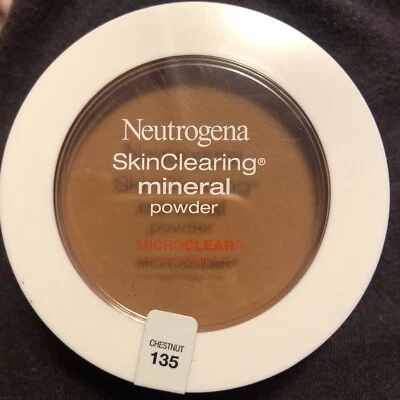 Neutrogena Skin Clearing Mineral Powder Chestnut 135 0.38 oz  Salicylic Acid NEW - Image 1 of 4