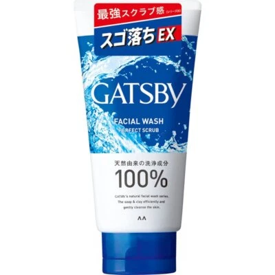 Mandom [ GATSBY Facial Wash : Perfect Scrub 130g ] Refreshing feeling - Image 1 of 4