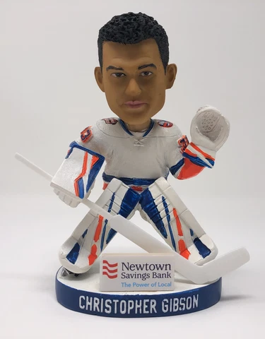 CHRISTOPHER GIBSON Bridgeport Sound Tigers Bobblehead New York Islanders Bobble Cover