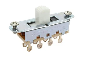 Switchcraft weißer Ein-Aus-Ein-Schiebeschalter für Mustang-Gitarren - Bild 1 von 2