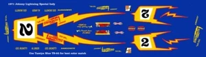 #2 Al Unser Johnny Lightning Spl. 1971 Indy 1/32nd Scale Slot Car Decals