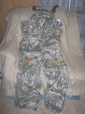 Mens Large Camo Bibs Rocky Hunting Bibs Sherpa Lined Bib Overalls Windproof Bibs - Image 1 of 4