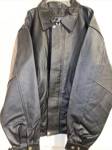 Rocky Mountain Hides Jacket XL Solid Genuine Cowhide Leather Classic Motorcycle - Picture 1 of 7