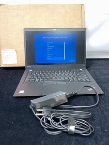 Lenovo ThinkPad T490 Black 14 Inch 256GB SSD 16GB RAM Windows 10 Pro Laptop - Picture 1 of 12