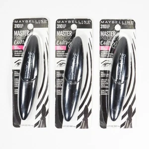Lot of 3 Maybelline Master Precise Curvy Liquid Liner #310 Black New Sealed New - Picture 1 of 2