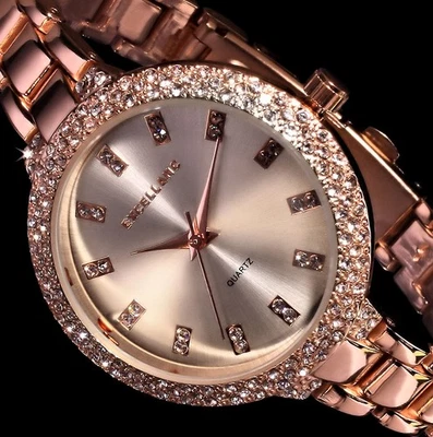 Excellanc Damen Armband Frauen Uhr Silber Rose Gold Farben 2RE-SI - Bild 1 von 4