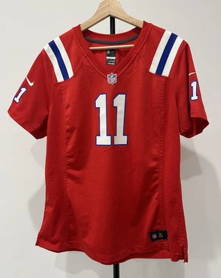 Camiseta deportiva juvenil Nike NFL New England Patriots #11 Julian Edelman talla XXL manchada Foto 1 de 4