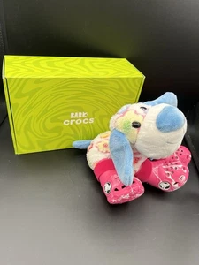 BARK Crocs Lt Edition Dog Bootie Dragonfruit Pink NEW Lg Rare Waterproof Tie Dye - Picture 1 of 6