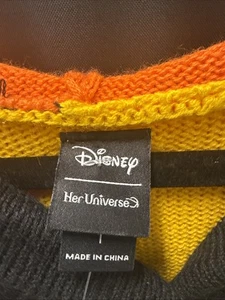 Her Universe Disney Halloween Mickey Mouse Streifen Mädchen Kapuzen Strickjacke Gr. Plus1 - Bild 1 von 10