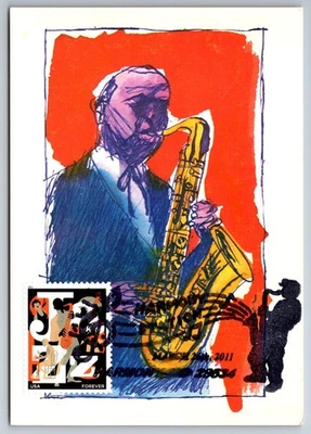 #4503 Jazz FDC Maxi Card - Image 1 of 2