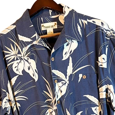 VTG Paradise Cove Mens Aloha Shirt 100% Silk Tropical Hawaiian Short Sleeves - Image 1 of 4