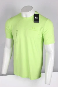 Camisa para hombre Under Armour Rush Vanish Energy manga corta verde morfo 1383973 304 - Imagen 1 de 3