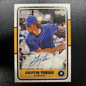 Griffin Tobias tinta azul en tarjeta automática | 2025 ónix vintage - Imagen 1 de 2