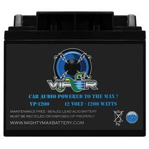 Mighty Max VP-1200 - 12V 50AH NB 1200W Car Audio High Current Power Cell Battery - Picture 1 of 6