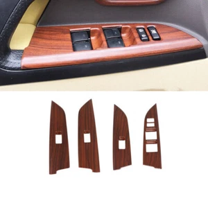 For Land Cruiser LC200 2008-2022 Matte Wood Grain Window Lifting Panel Trim - Picture 1 of 7