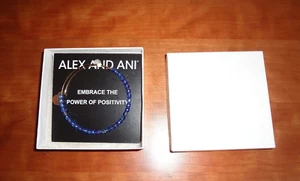NWOB Alex and Ani Rock Candy Ski Blue Beads Silver Finish Expandable Bracelet - Picture 1 of 6