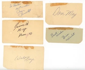 Lot of 6 NY Knicks Cut Autos w B&E Hologram Reed, Russell, Frazier, etc. - Picture 1 of 2