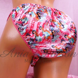VALENTINE'S Sissy Satin Panties for MEN Pink Princess - shiny String Bikini - Picture 1 of 5