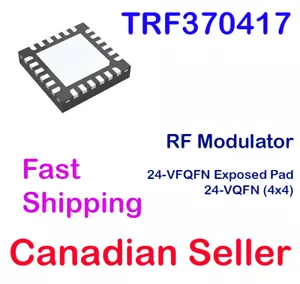 TRF370417 Quadrature RF Modulator 50MHz~6GHz IC 24-VFQFN VQFN Texas Instruments - Picture 1 of 1