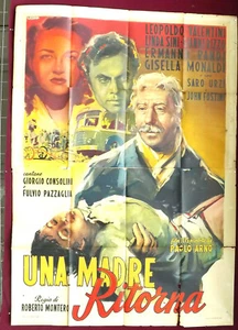 Una madre ritorna Manifesto Poster Affiche Bianchi Montero italian neorealism it - Foto 1 di 1