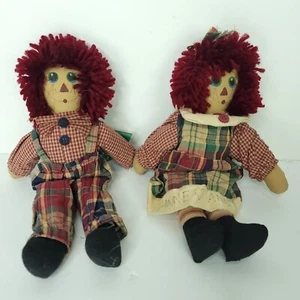 Victoria's Country Cloth Primitive Raggedy Anne Andy Doll Victoria's Garden 10" - Picture 1 of 8