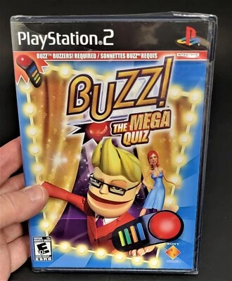 Buzz! The Mega Quiz (Sony PlayStation 2, 2007) New Sealed - Image 1 of 3