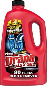 Drano Max Gel Drain Clog Remover and Cleaner for Shower or Sink 80oz (2.3L) - Picture 1 of 8