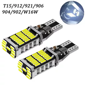 2PCS 921 T15 W16W Bright Super White Canbus LED For Bulbs Backup Reverse Light - Picture 1 of 9