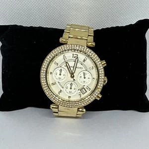 Michael Kors Parker MK5354 Women's Gold Stainless Steel Analog Dial Watch NUL5 - Picture 1 of 11