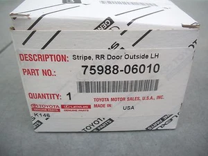 TOYOTA CAMRY 07 08 09 10 11  STRIPE RR DOOR OUTSIDE LH NEW OEM  - Picture 1 of 1