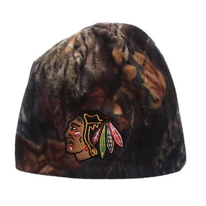 Chicago Blackhawks Zephyr Scoundrel Mossy Oak Fleece Knit Hat - Picture 1 of 2