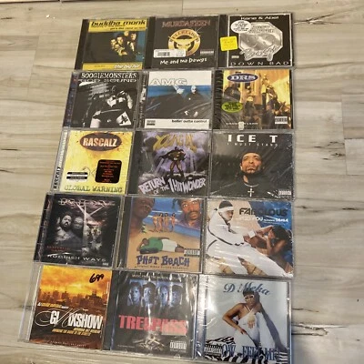HUGE HIP HOP CD LOT OF 15 NEW CD LOT Ice-T Murdafeen Buddha Monk AMG Young MC Foto 1 de 4