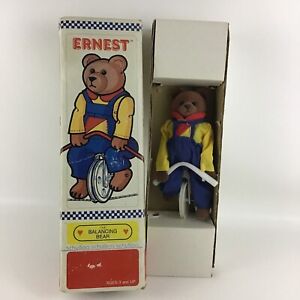 Ernest The Balancing Bear Original Box High Wire Act Schylling Vintage 1986 Toy