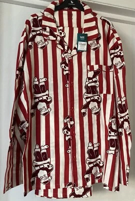 MENS BRUSHED COTTON TRADITIONAL CHRISTMAS SANTA PYJAMAS FLANNEL XXXL 3XL BNWT - Image 1 of 4