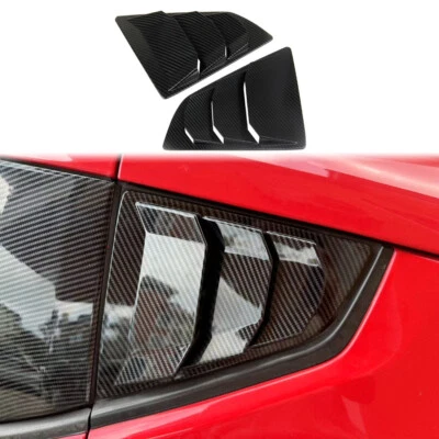 Persianas de capó de ventana lateral estilo carbono cubierta de ventilación de aire moldura para Nissan 370Z Foto 1 de 4